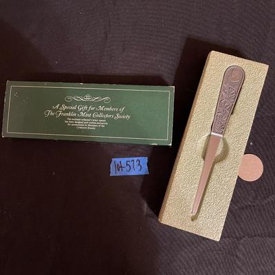 Franklin Mint Letter Opener
