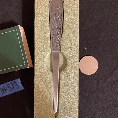 Franklin Mint Letter Opener