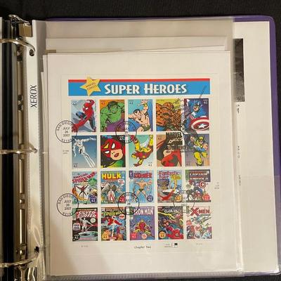 Binder of stamps
