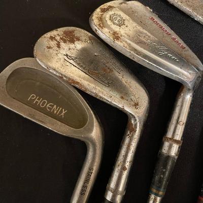 Vintage golf clubs