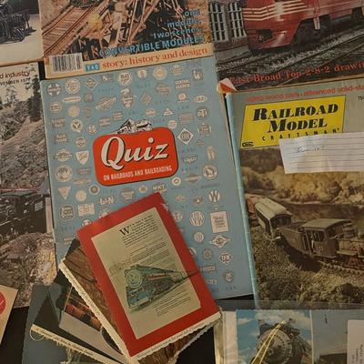 Antique train collectible memorabilia lot