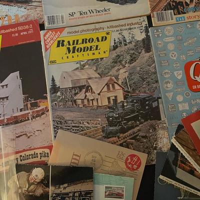 Antique train collectible memorabilia lot