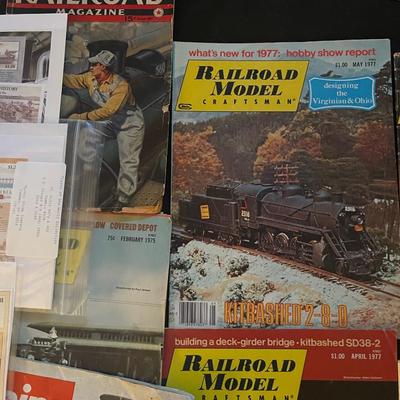 Antique train collectible memorabilia lot