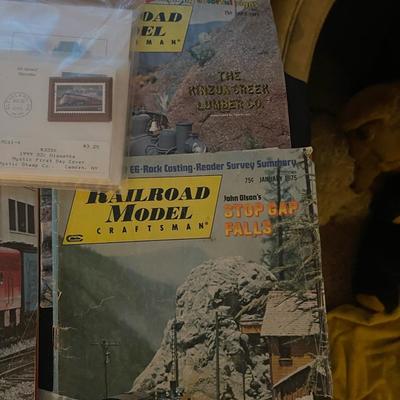 Antique train collectible memorabilia lot