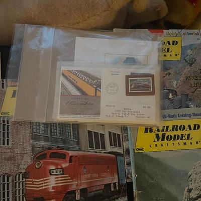 Antique train collectible memorabilia lot