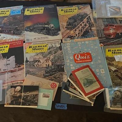 Antique train collectible memorabilia lot