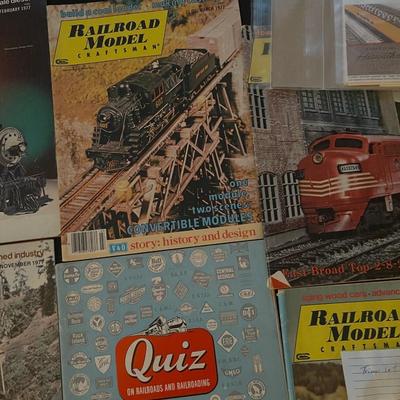 Antique train collectible memorabilia lot