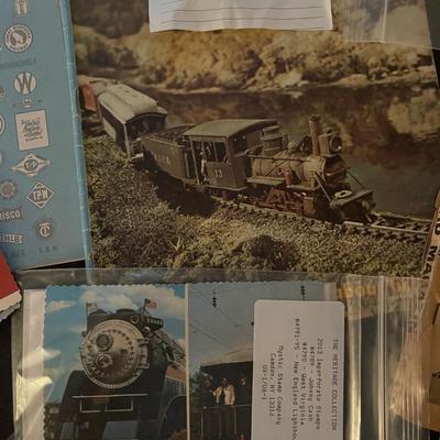 Antique train collectible memorabilia lot