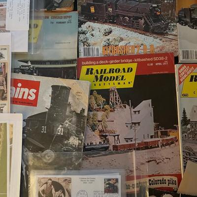 Antique train collectible memorabilia lot