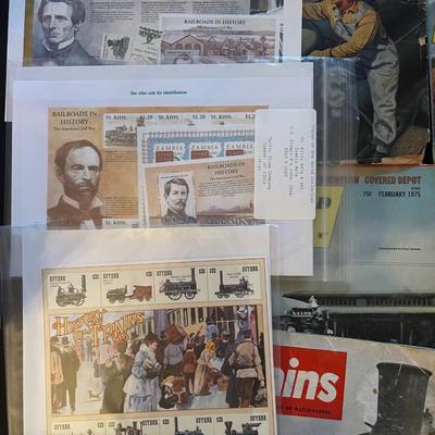 Antique train collectible memorabilia lot