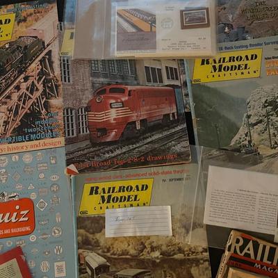 Antique train collectible memorabilia lot