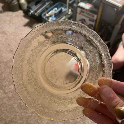 *Rare Yellow Depression Glass
