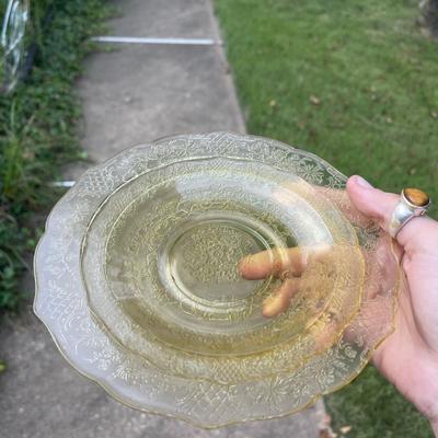 *Rare Yellow Depression Glass
