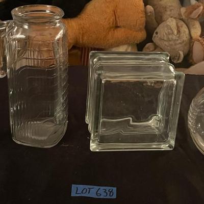 Lot of Vintage Clear Glass