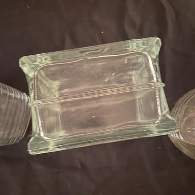Lot of Vintage Clear Glass