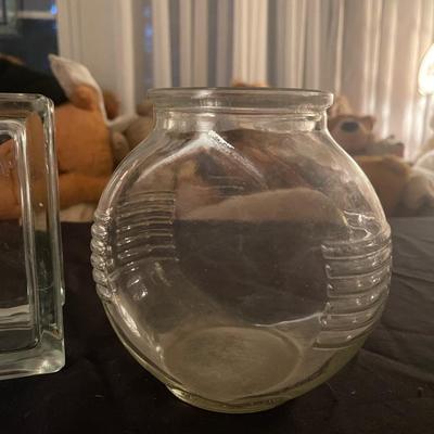 Lot of Vintage Clear Glass