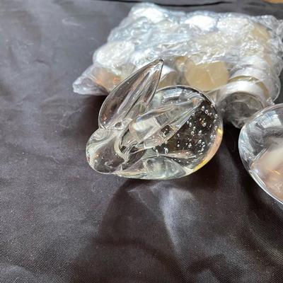 Vintage glassware, seashells and coral