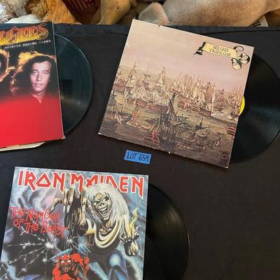Vintage Bee Gees/Iron Maiden Vinyls