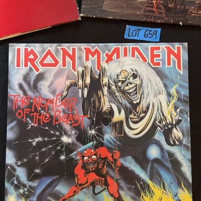 Vintage Bee Gees/Iron Maiden Vinyls