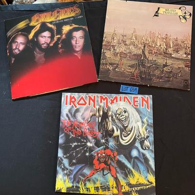 Vintage Bee Gees/Iron Maiden Vinyls