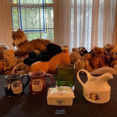 Vintage Pottery/mugs/silverplate