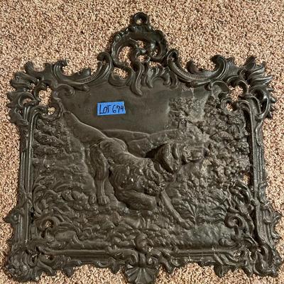 Antique Cast Iron Fireplace DÃ©cor