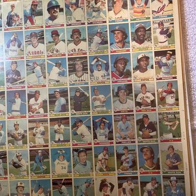Uncut Baseball Cards