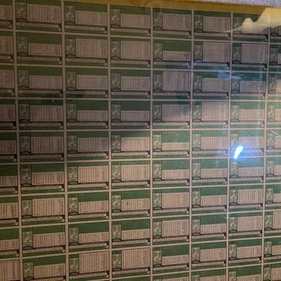 Uncut Sheet Basketball cards