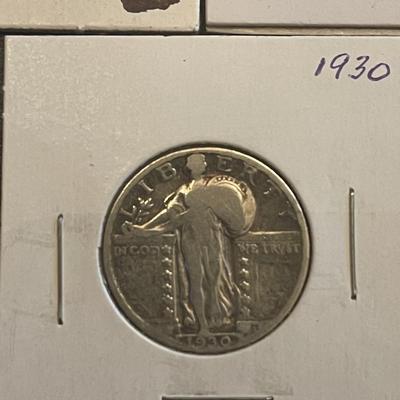 Standing Liberty Quarter Dollars