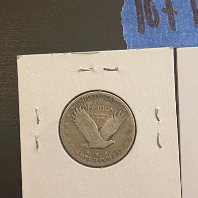 Standing Liberty Quarter Dollars