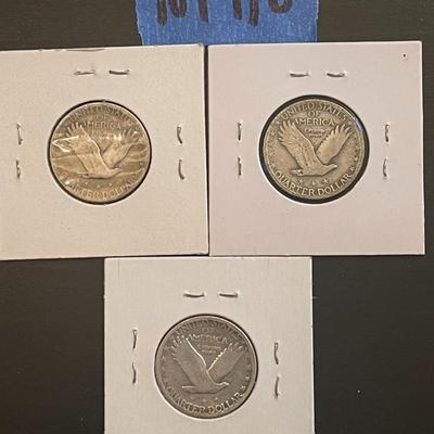 Standing Liberty Quarter Dollars