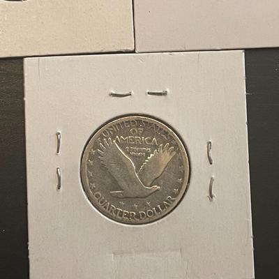 Standing Liberty Quarter Dollars