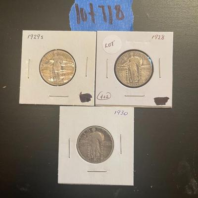 Standing Liberty Quarter Dollars