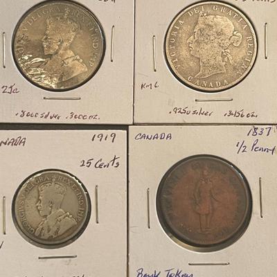 Vintage Canadian Coins