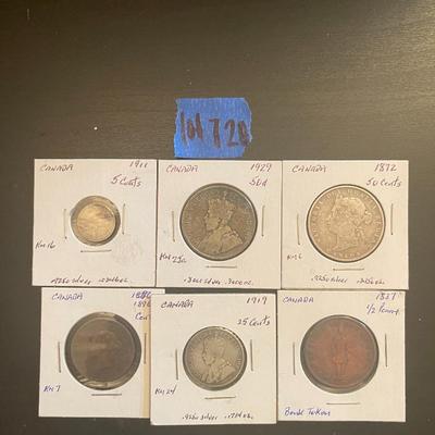 Vintage Canadian Coins
