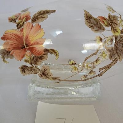 Glass art with stand