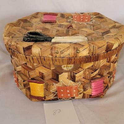 Sewing basket and supplies