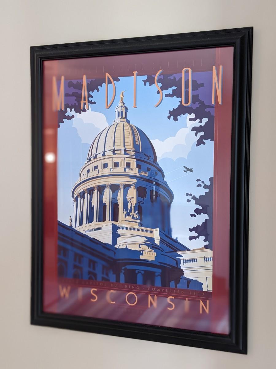 Classic UW Madison Poster EstateSales org Classic UW Madison Poster EstateSales org