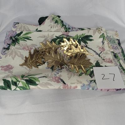 Napkins and napkin rings