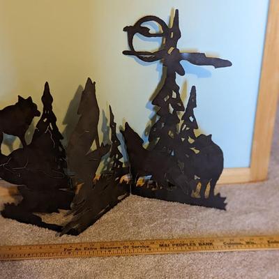 Cool Metal Wolf Silhouette