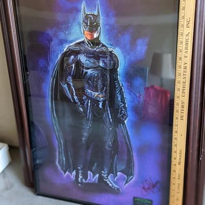 Batman Movie Poster signed by the Artist John Hanley