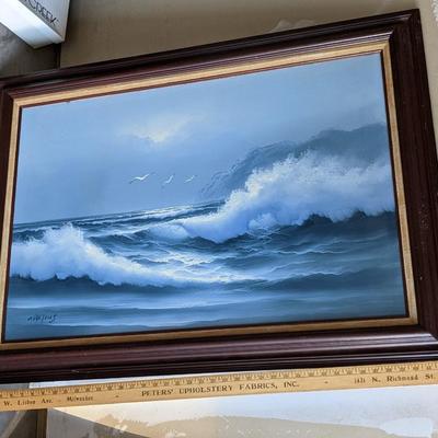 Crashing Waves Painting, Martens
