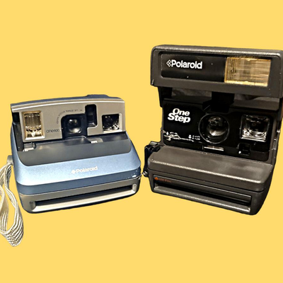 2 Vintage Polaroid Cameras