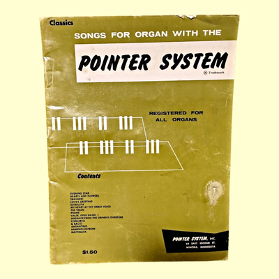 Vintage Pointer System Organ Musoc Books