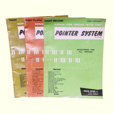 Vintage Pointer System Organ Musoc Books
