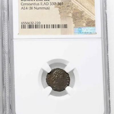 Rare Constantius II 337-361 Roman Coin NGC