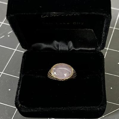 Purple Moonstone Ring 14K Gold