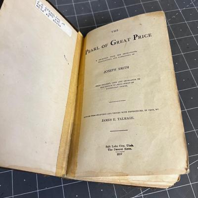 Copywrite 1917 LDS Pearl of Great Price 