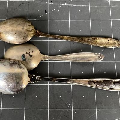 3- Sterling Silver Spoons 