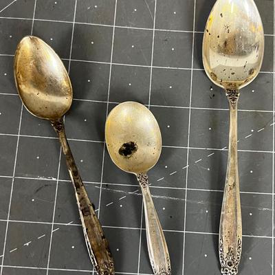 3- Sterling Silver Spoons 